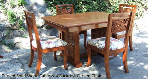 Carved Dining Set