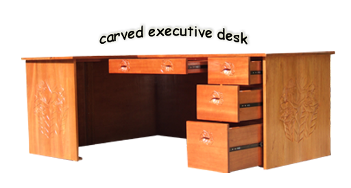 Carved Executive Desk