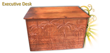 Executive Desk w/ Coconut by the Beach Design