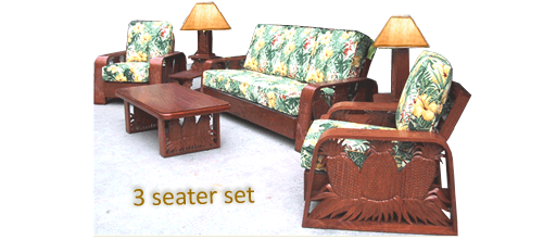 Hilohattie 3 seater set