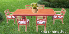 Koa Dining Set