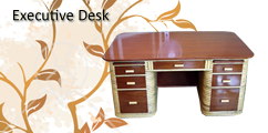 Rattan Executive Desk